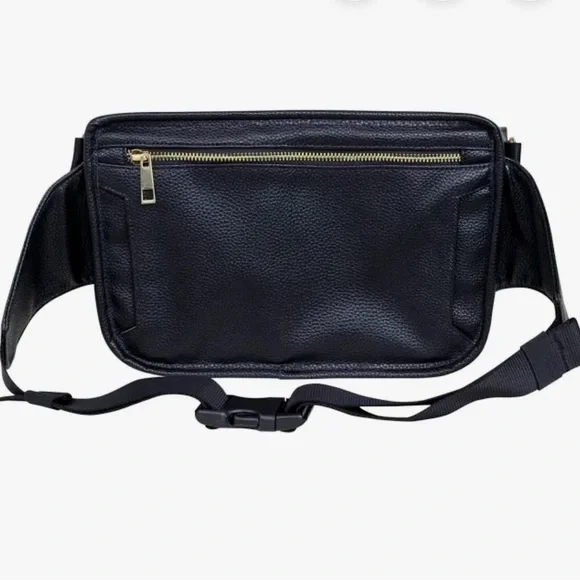 CleverMade Crossbody Black Diaper Bag Tote or Hip Pack or Stroller Organizer - Picture 3 of 6